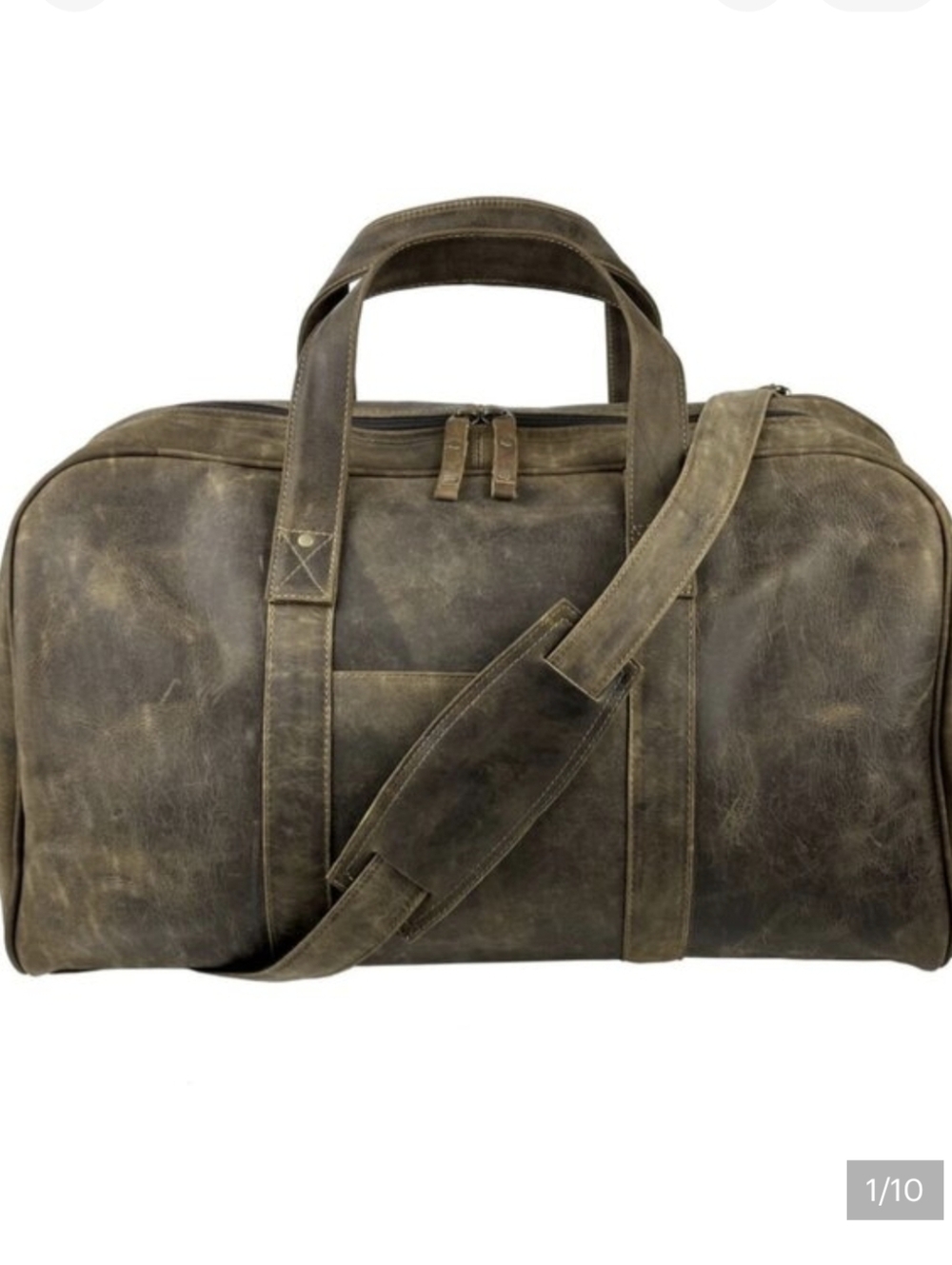 WINSTON COLLECTION Country Club Duffel Bag in Crazy Horse Leather Unisex